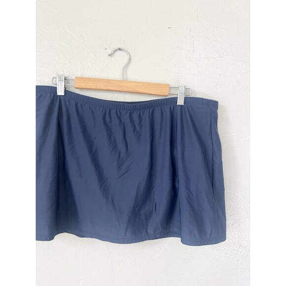 LANDS END navy blue SWIM SKIRT women's 18 Plus 1x - Picture 2 of 5